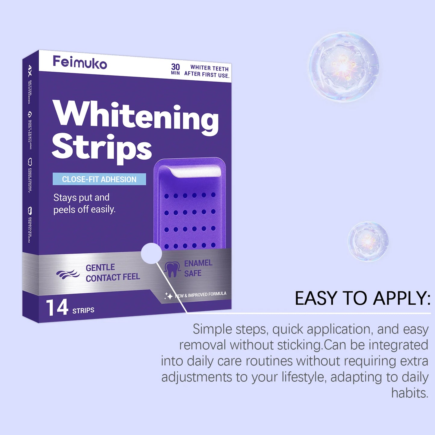 Purple Whitening Strips for Teeth
