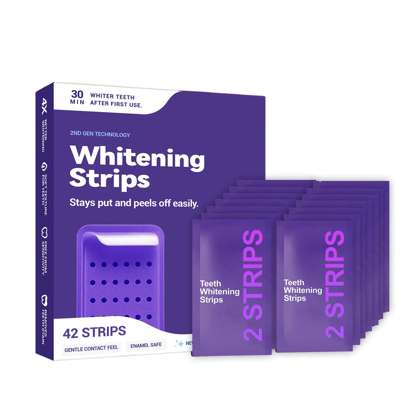 Purple Whitening Strips for Teeth