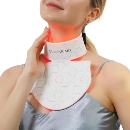 Neck Decollete Firming Beauty Device LED Light Therapy Skin Tone and Texture Enhancement 630nm and 830nm Dual Wavelengths Emiss