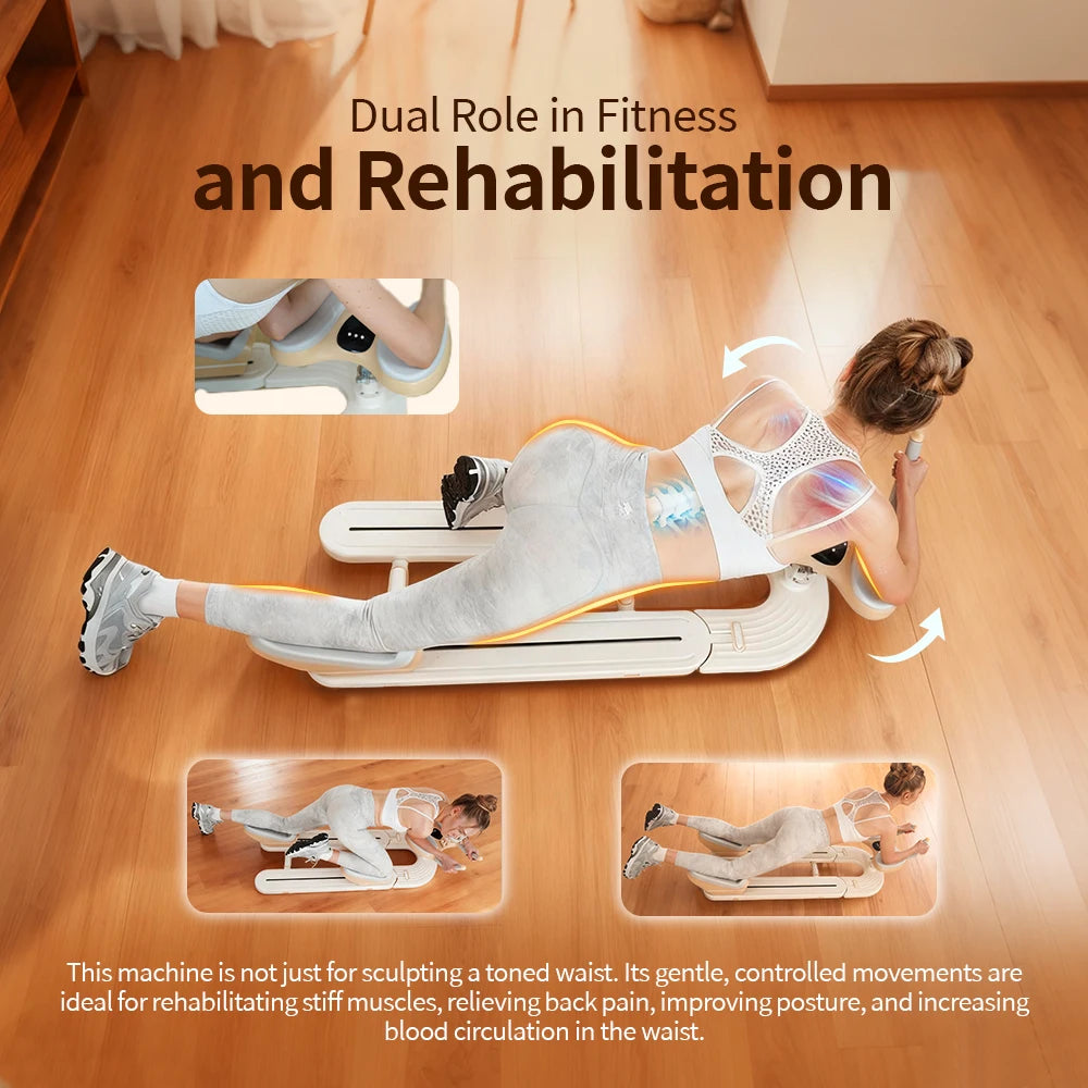 ABS Crawling Exercise Machine Waist Trainer Machine For Home Fitness Home-Use Crawling Waist Trainer Waist Exercise Machine