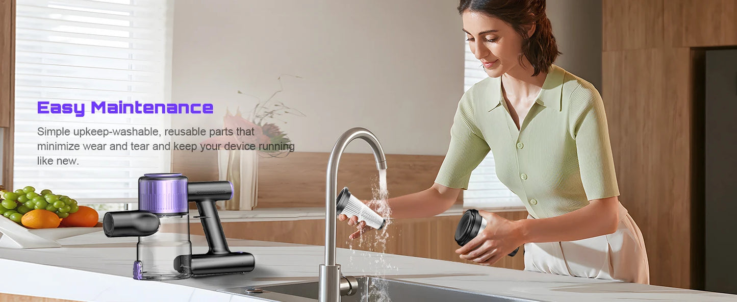 Cordless Vacuum Cleaner, 55Kpa/500W/45min 10 in 1 Powerful Stick Lightweight Vacuum Cleaner for Home Pet Hair/Hard Floor/Carpet