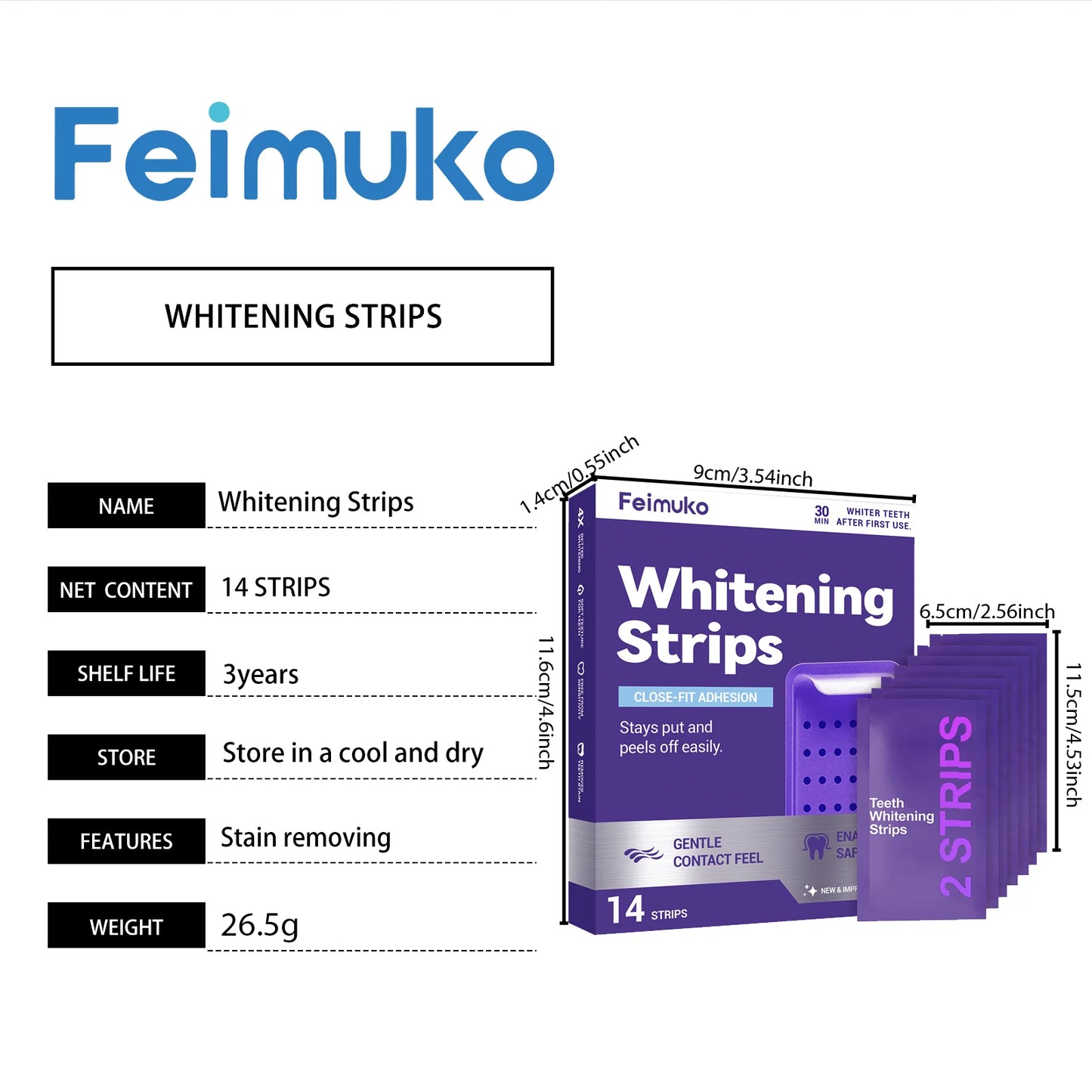 Purple Whitening Strips for Teeth