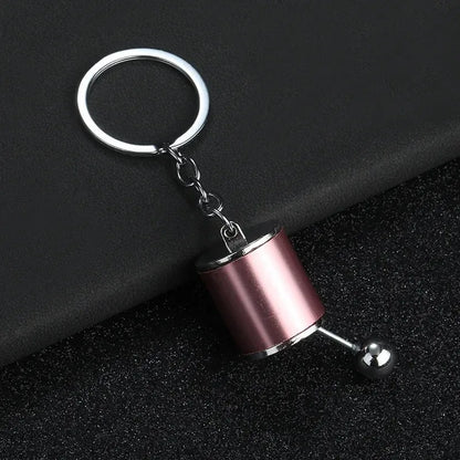 Car Modification Pendant Six Gear Shift Keychain Metal Mini Creative Key Ring Auto Enthusiast Keyring Accessories Lover Gift