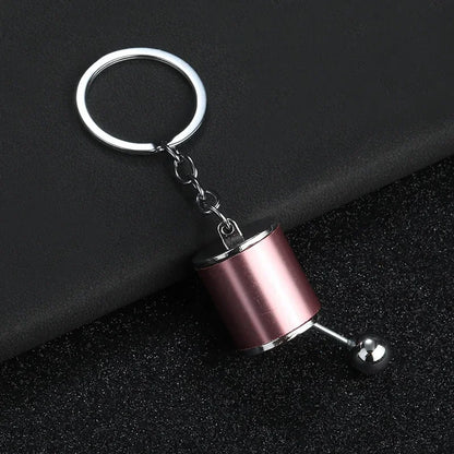 Car Modification Pendant Six Gear Shift Keychain Metal Mini Creative Key Ring Auto Enthusiast Keyring Accessories Lover Gift