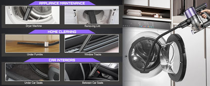 Cordless Vacuum Cleaner, 55Kpa/500W/45min 10 in 1 Powerful Stick Lightweight Vacuum Cleaner for Home Pet Hair/Hard Floor/Carpet